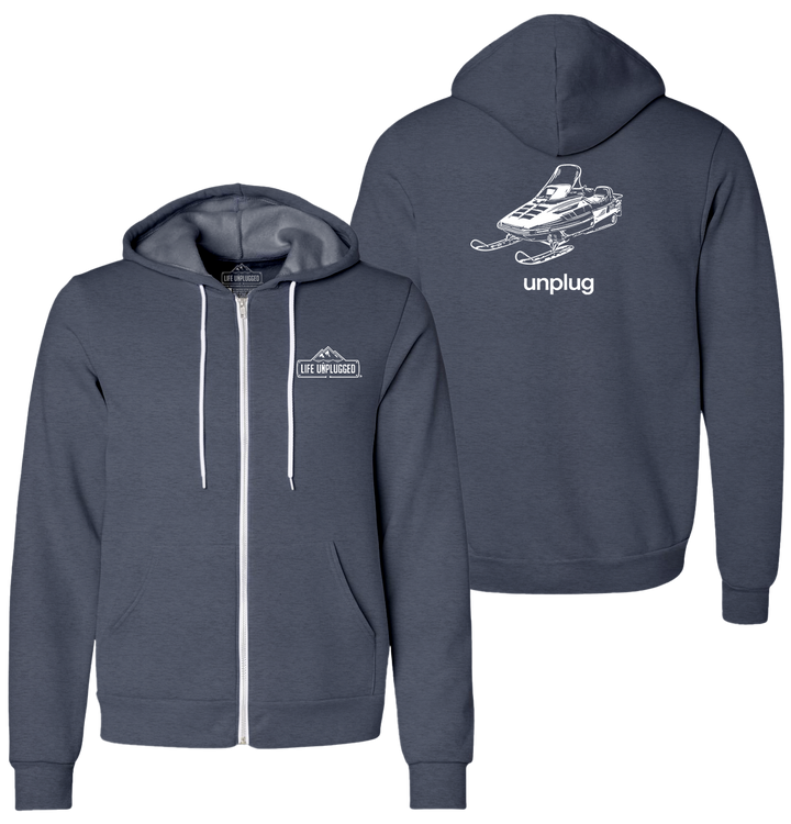 SNOWMOBILE Supersoft Midweight Zip Up Hoodie