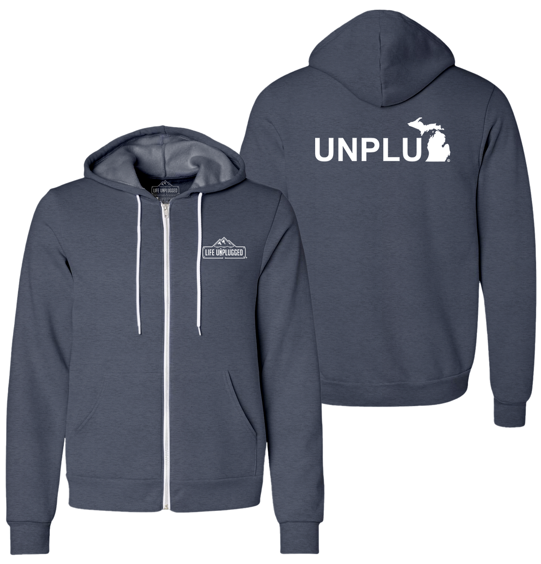 UNPLUG (MI) Supersoft Midweight Zip Up Hoodie