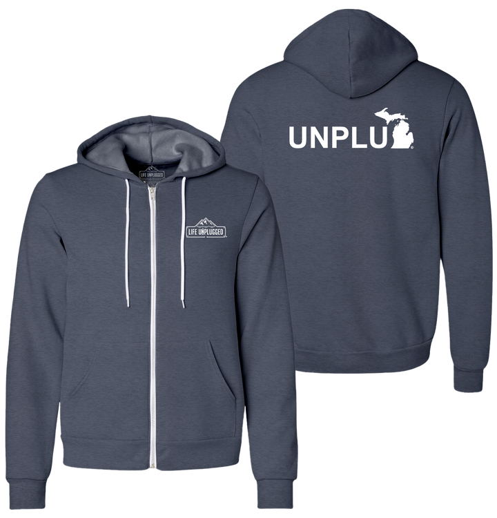 UNPLUG (MI) Supersoft Midweight Zip Up Hoodie