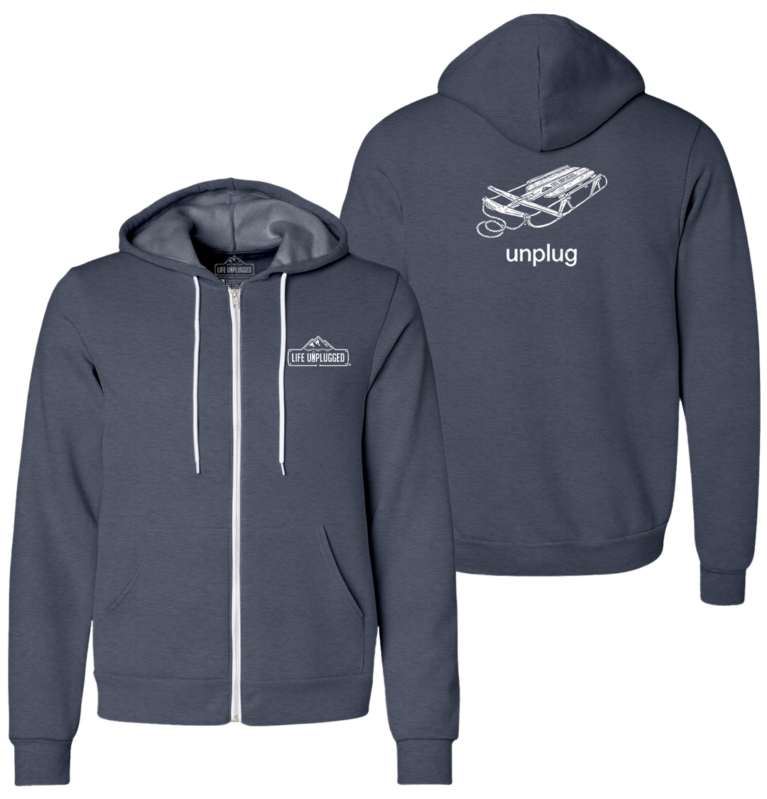 RUNNER SLED Supersoft Midweight Zip Up Hoodie