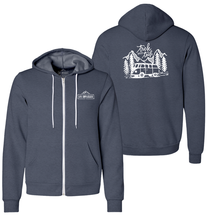 TREK OVER TECH Supersoft Midweight Zip Up Hoodie