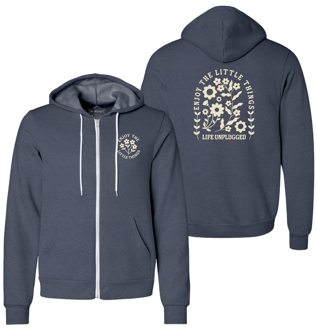 ENJOY THE LITTLE THINGS Supersoft Midweight Zip Up Hoodie