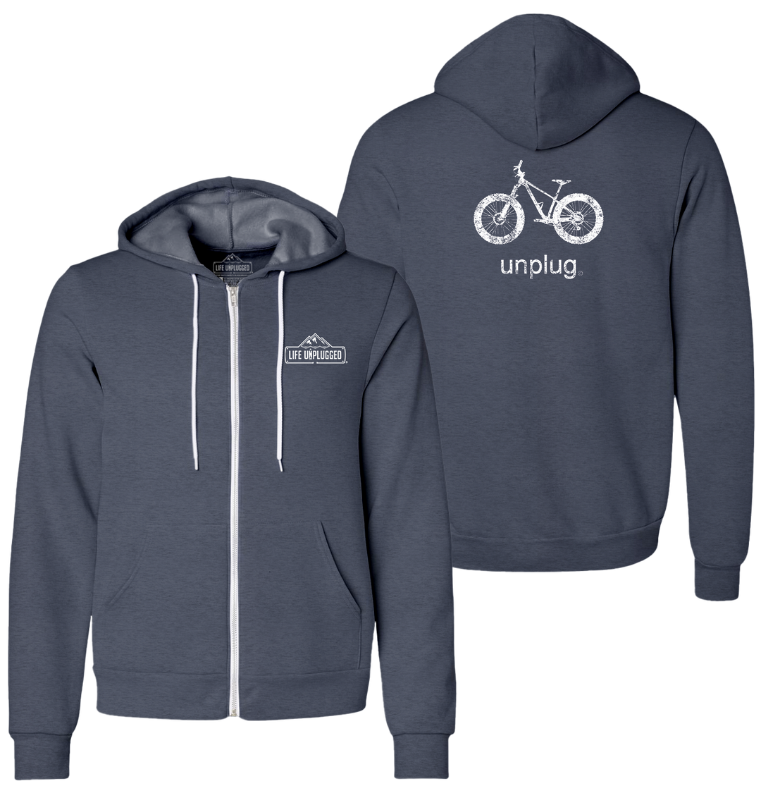 FAT TIRE BIKE Supersoft Midweight Zip Up Hoodie