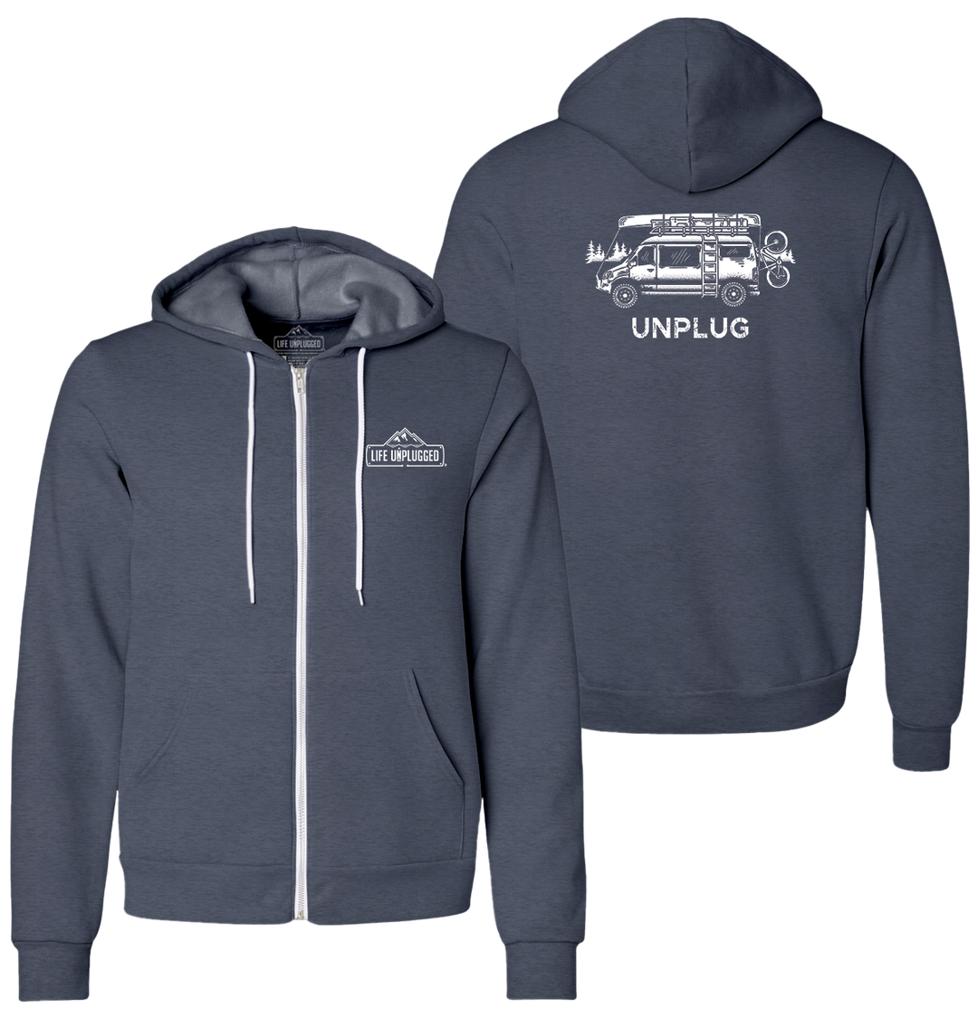 VAN LIFE Supersoft Midweight Zip Up Hoodie