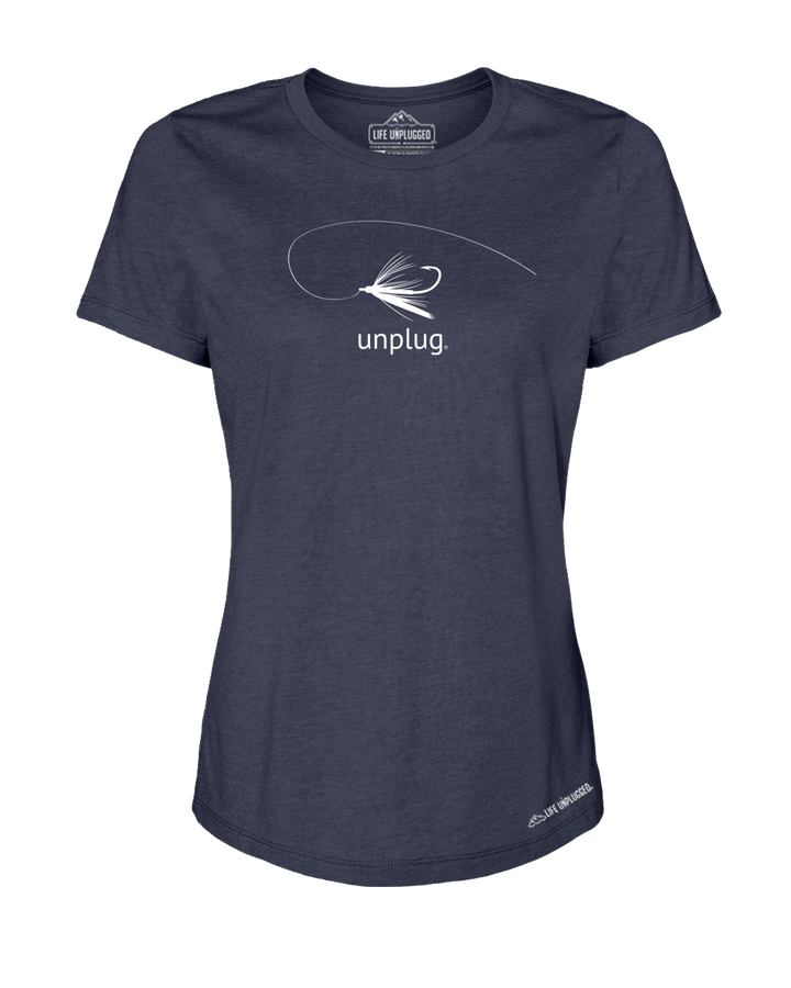 Fly Fishing Premium Women's Relaxed Fit Polyblend T-Shirt