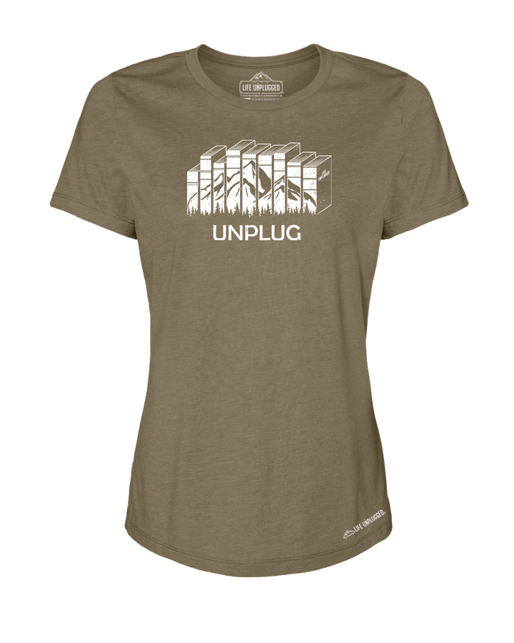 Reading Premium Women's Relaxed Fit Polyblend T-Shirt - Life Unplugged