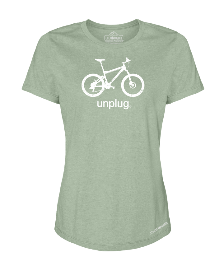 Mountain Bike Premium Women's Relaxed Fit Polyblend T-Shirt