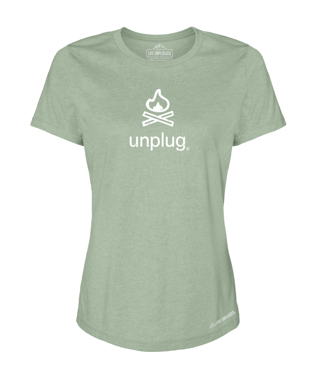 Campfire Premium Women's Relaxed Fit Polyblend T-Shirt - Life Unplugged