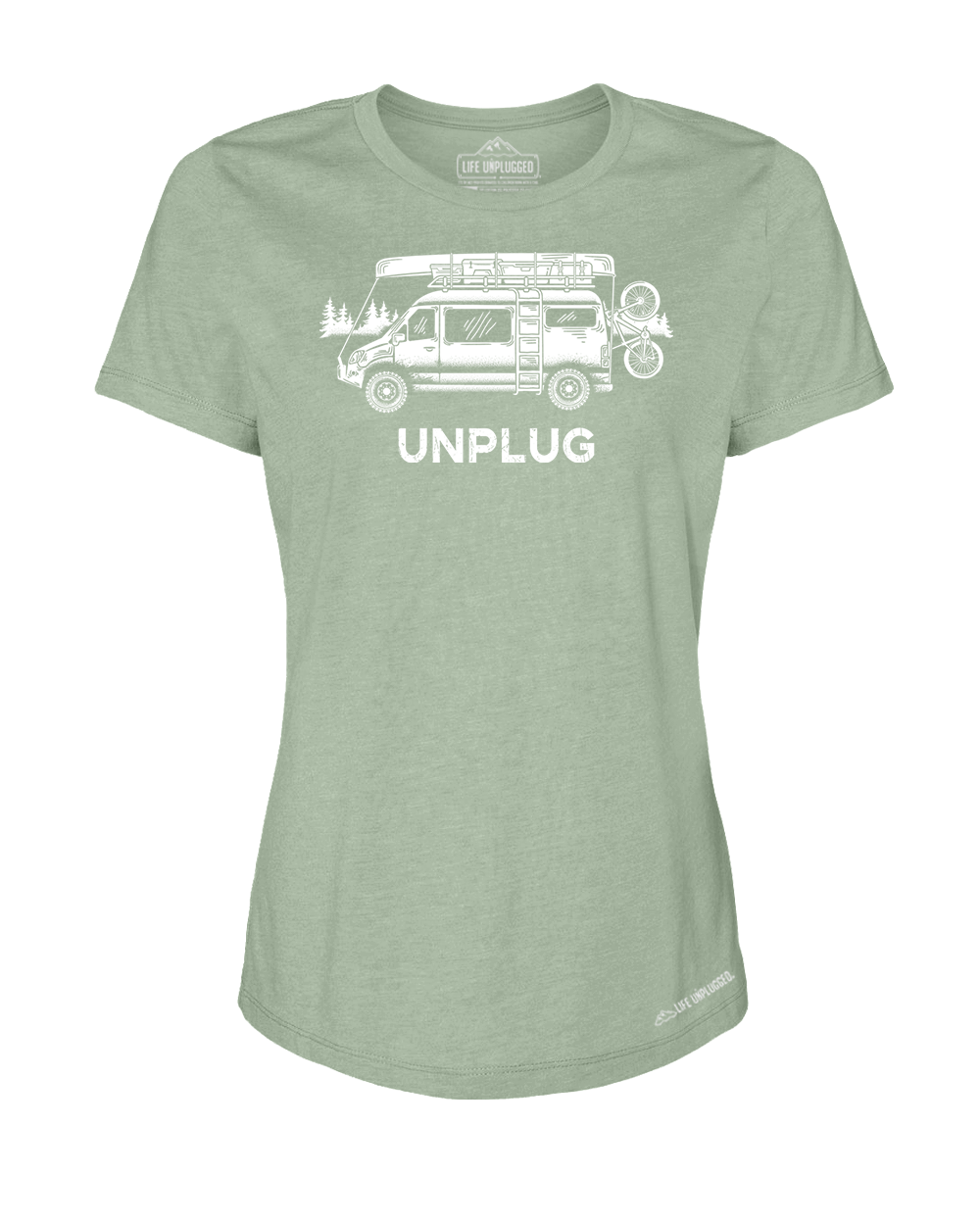Van Life Premium Women's Relaxed Fit Polyblend T-Shirt - Life Unplugged