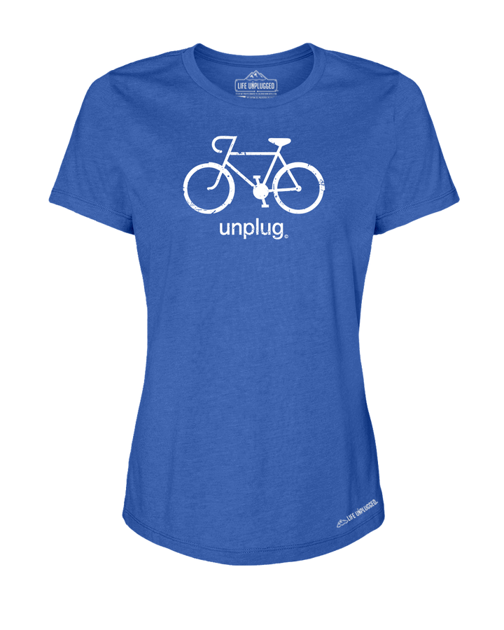 Road Bike Premium Women's Relaxed Fit Polyblend T-Shirt