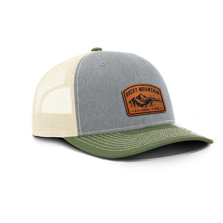 ROCKY MOUNTAIN NATIONAL PARK Snapback Leather Patch Hat