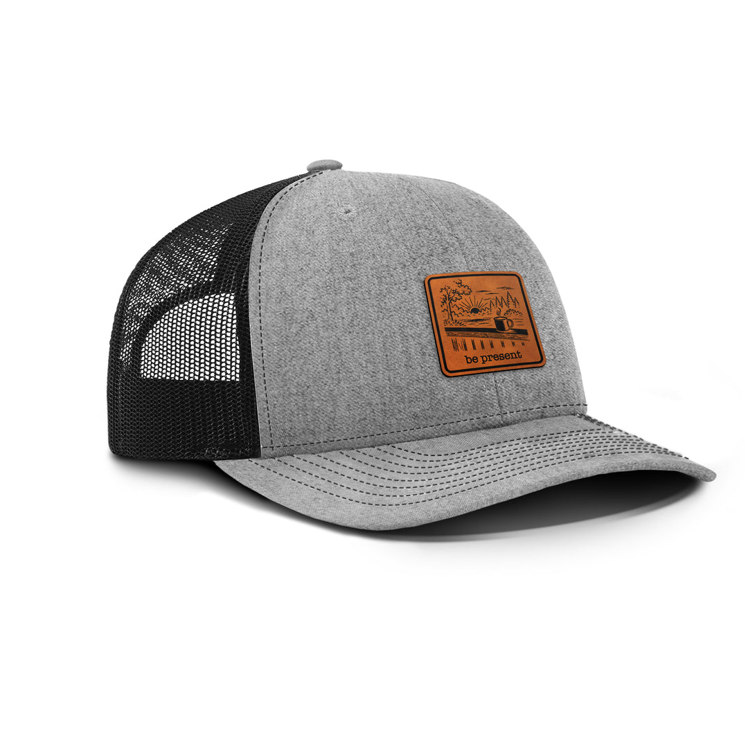 KEEP IT SIMPLE. Snapback Leather Patch Hat