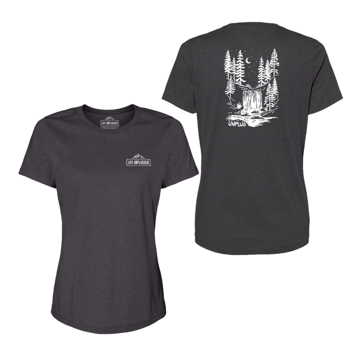WATERFALL UNDER THE STARS Women's T-Shirt