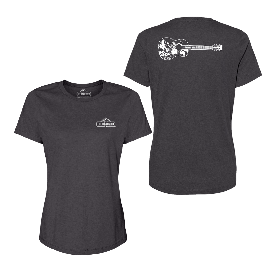 Guitar Mountain Scene Women's T-Shirt