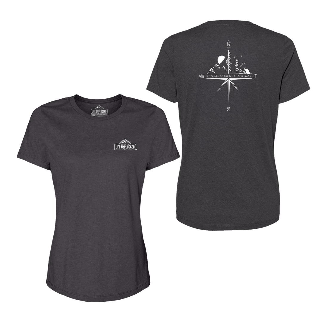 Compass Mountain Scene Women's T-Shirt
