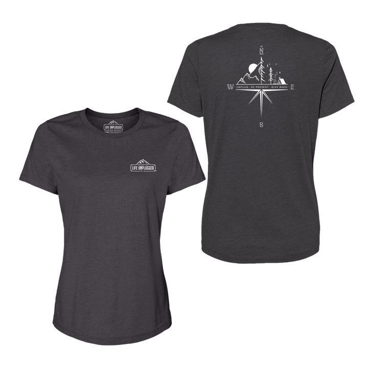 Compass Mountain Scene Women's T-Shirt