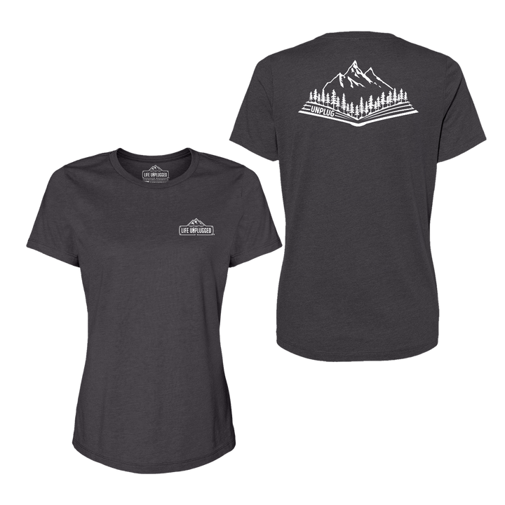 Open Book Mountain Scene Women's T-Shirt