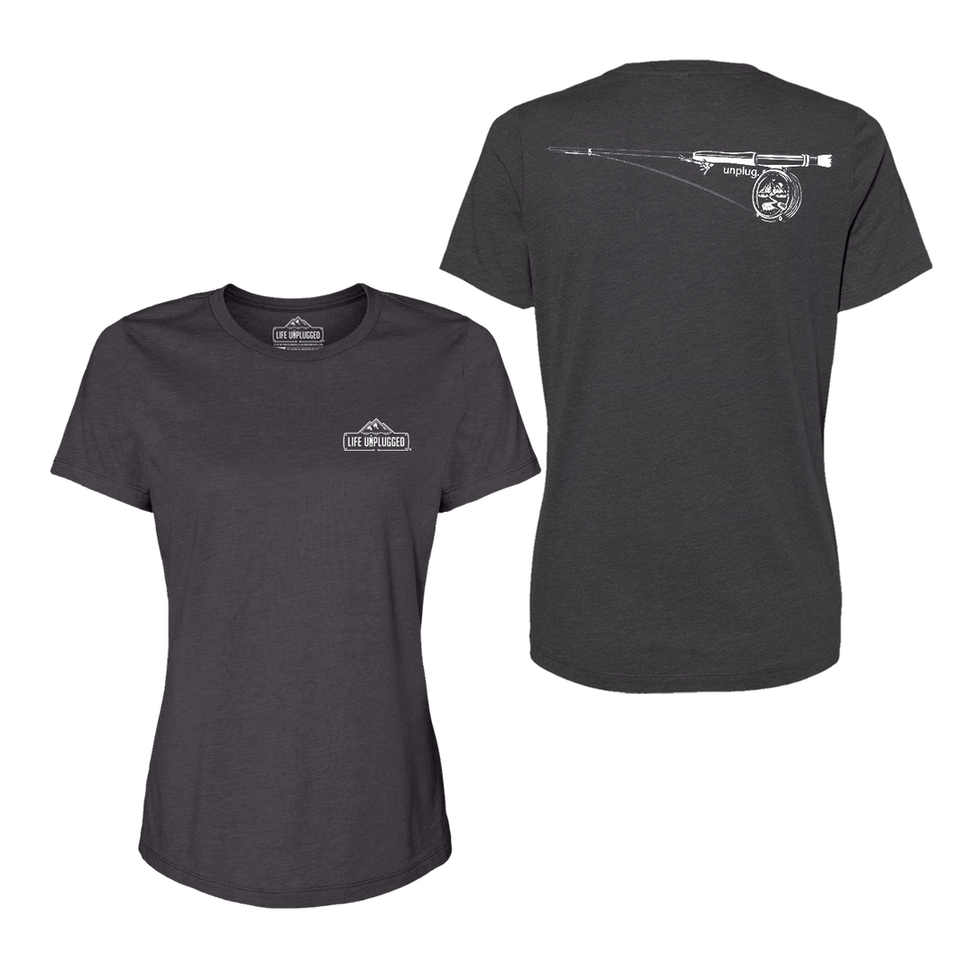 Fly Fishing Mountain Scene Women's T-Shirt