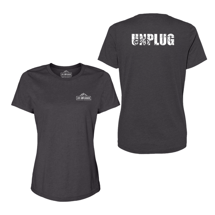Unplug Mountain Bike Silhouette Women's T-Shirt