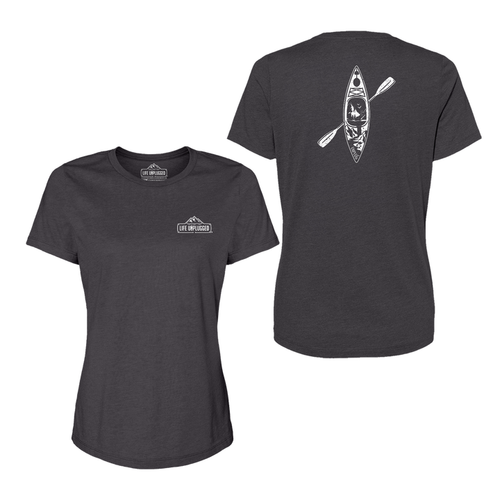 Kayak Mountain Scene Women's T-Shirt
