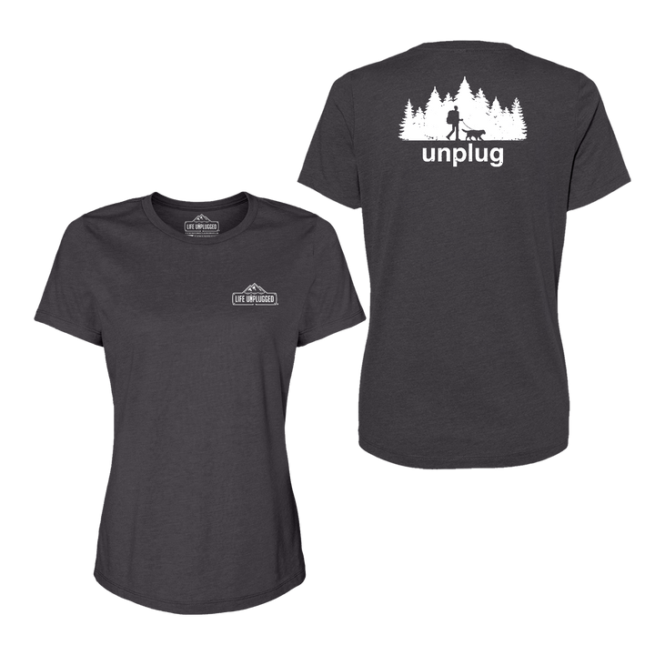 Dog Walks in the Woods Women's T-Shirt