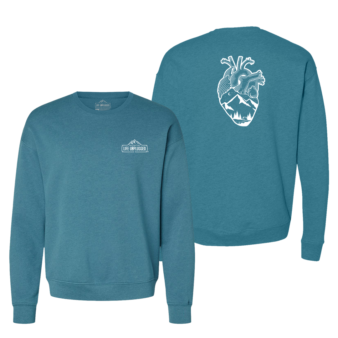 Anatomical Heart (Full Chest) Midweight Super Soft Crewneck Sweatshirt