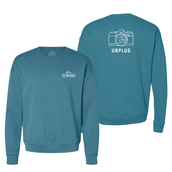 Camera Mountain Lens Midweight Super Soft Crewneck Sweatshirt