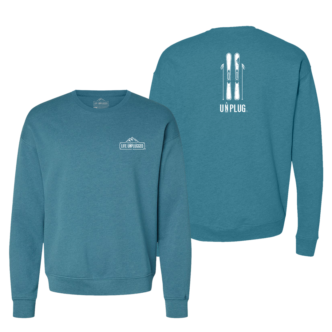 Skiing Midweight Super Soft Crewneck Sweatshirt