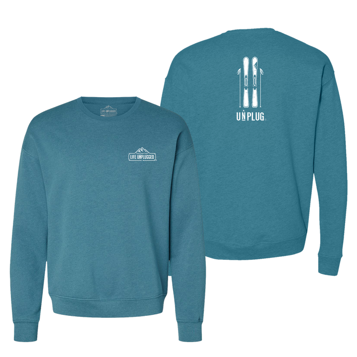 Skiing Midweight Super Soft Crewneck Sweatshirt
