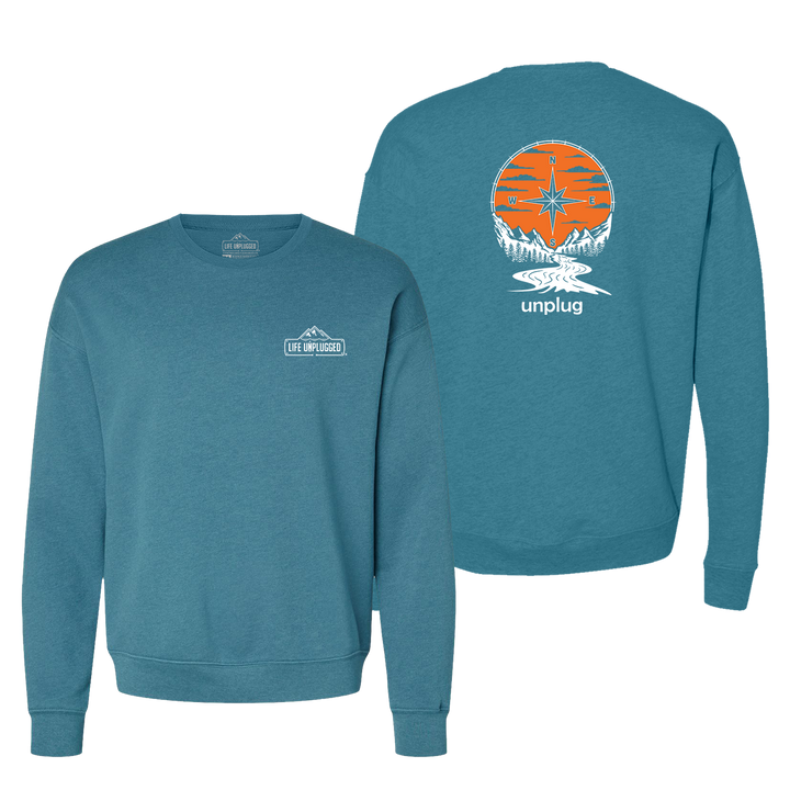 Compass Sunset Midweight Super Soft Crewneck Sweatshirt