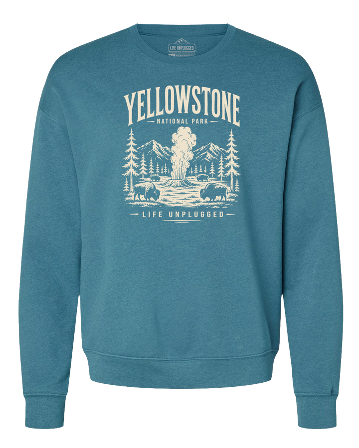 YELLOWSTONE NATIONAL PARK Midweight Super Soft Crewneck