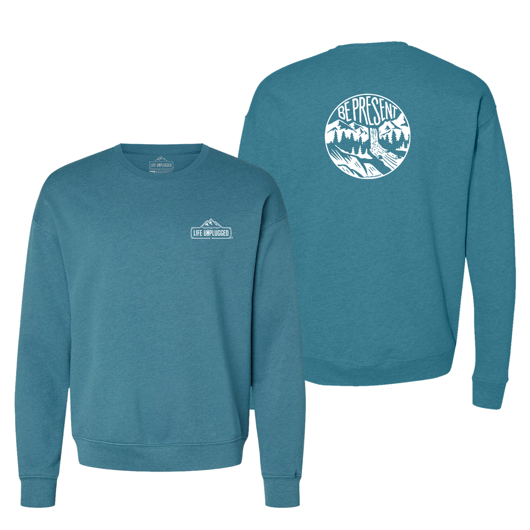 Be Present Waterfall Midweight Super Soft Crewneck Sweatshirt