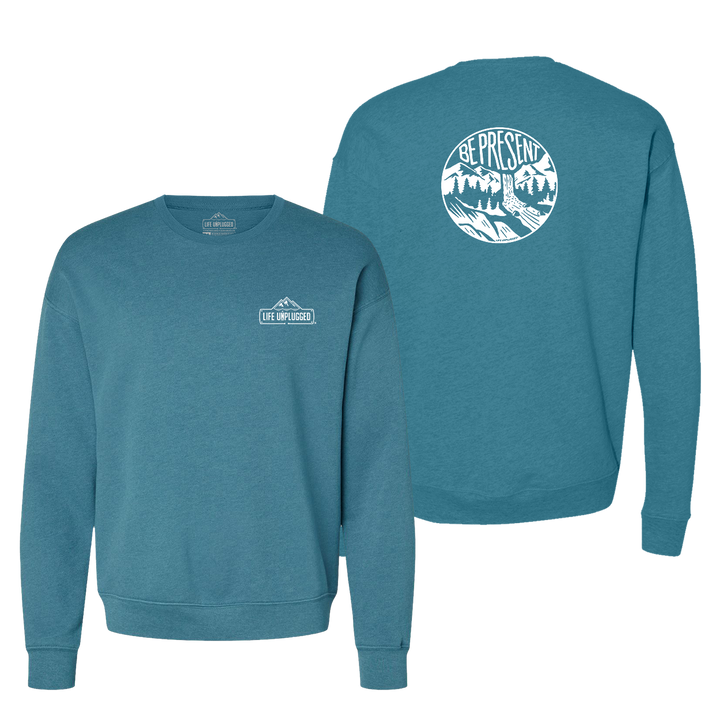 Be Present Waterfall Midweight Super Soft Crewneck Sweatshirt