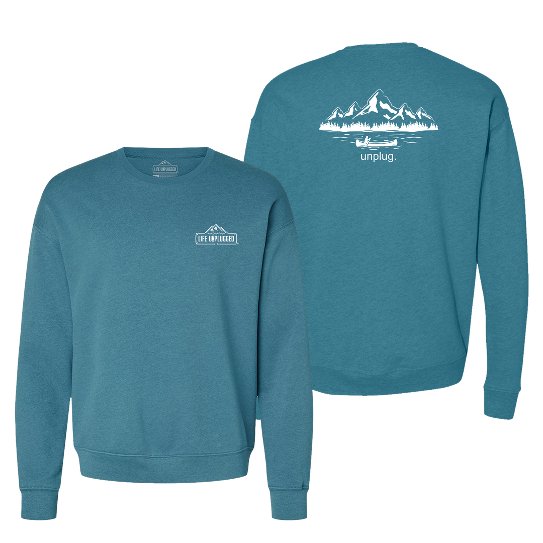 Canoeing In The Mountains Midweight Super Soft Crewneck Sweatshirt