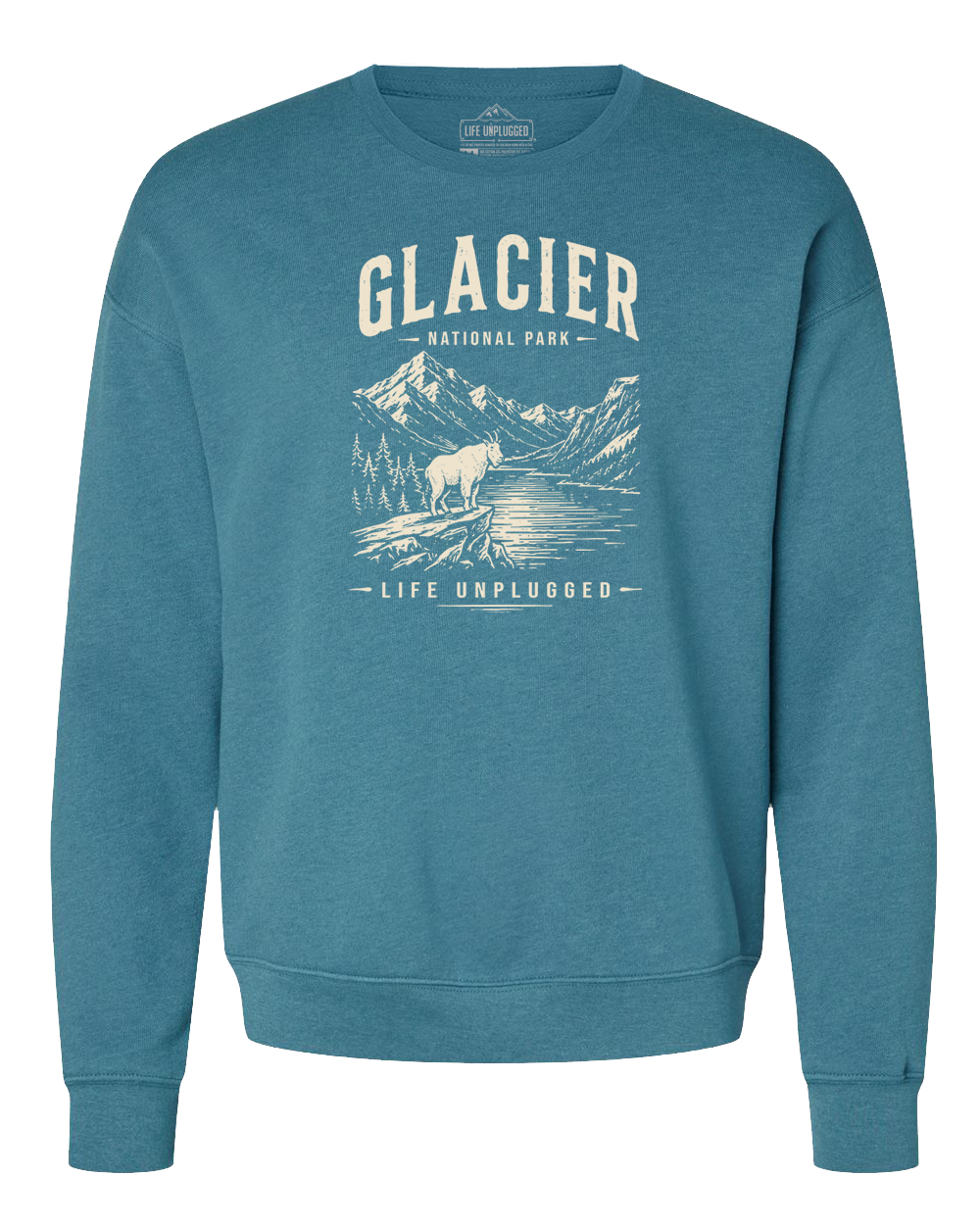 GLACIER NATIONAL PARK Midweight Super Soft Crewneck