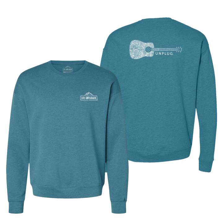 Guitar Midweight Super Soft Crewneck Sweatshirt