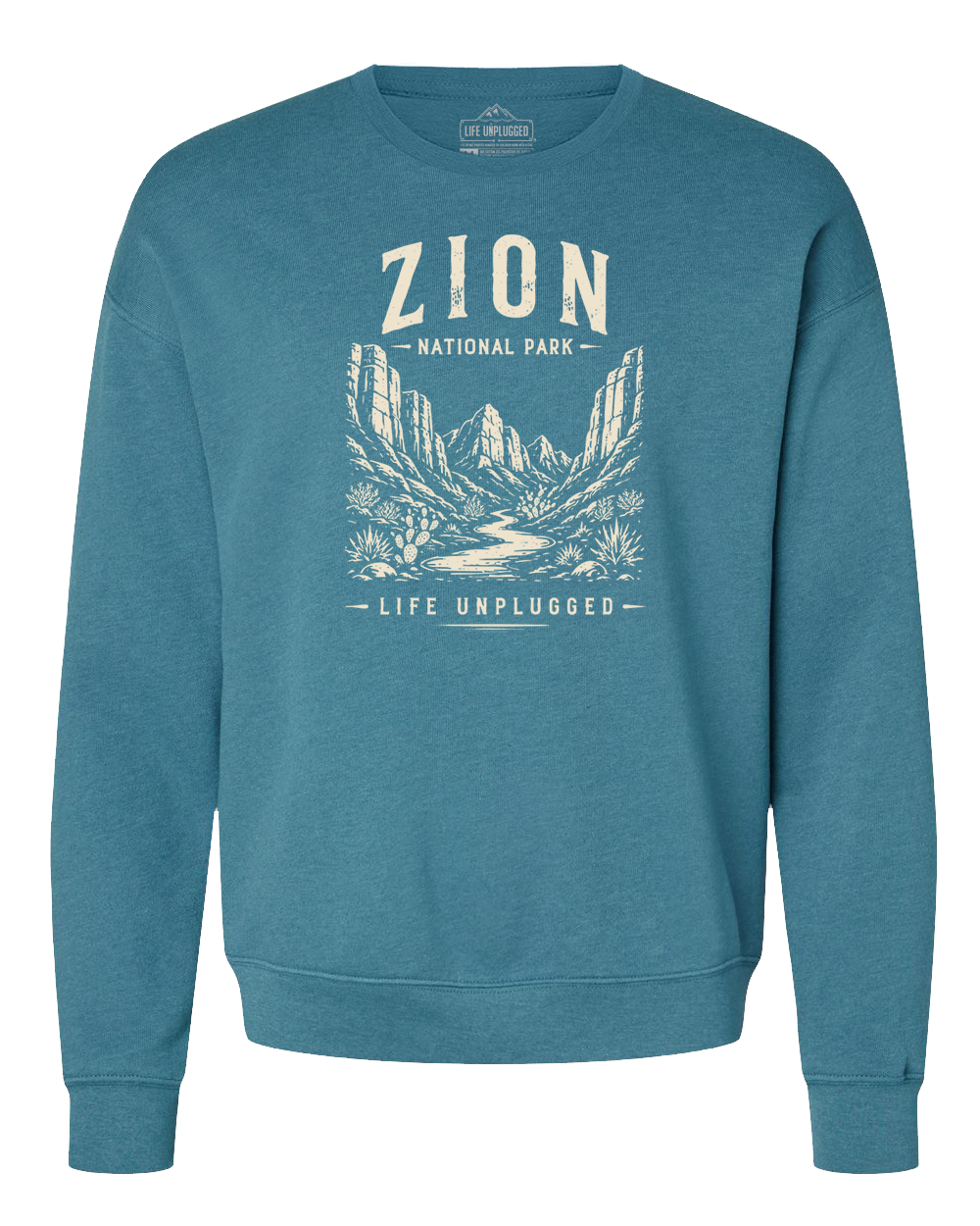 ZION NATIONAL PARK Midweight Super Soft Crewneck