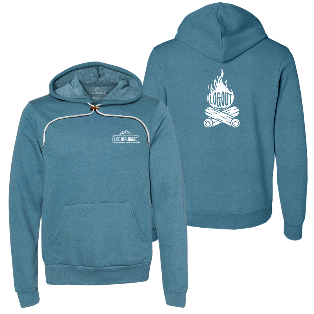 Log Out Campfire Super Soft Hoodie