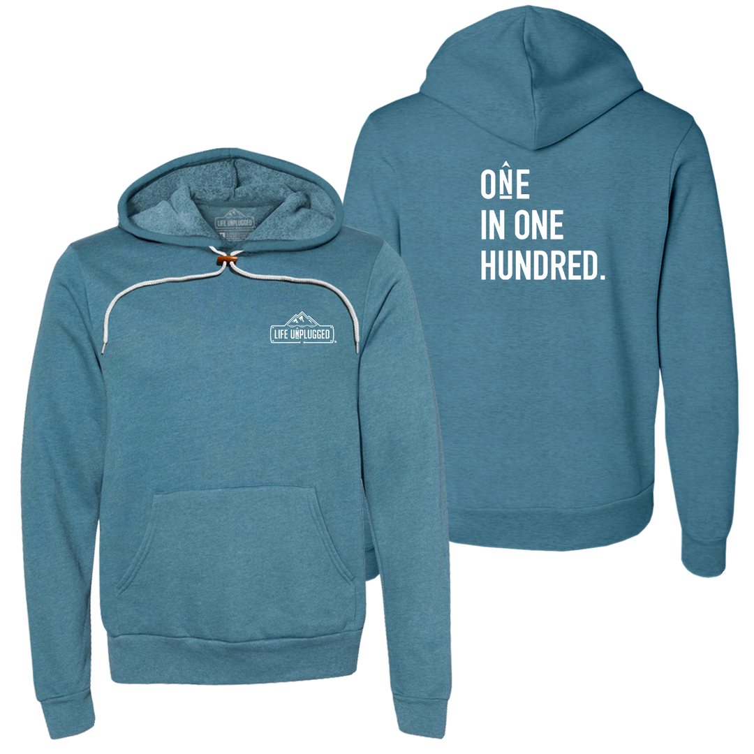 One in One Hundred Stacked Super Soft Hoodie