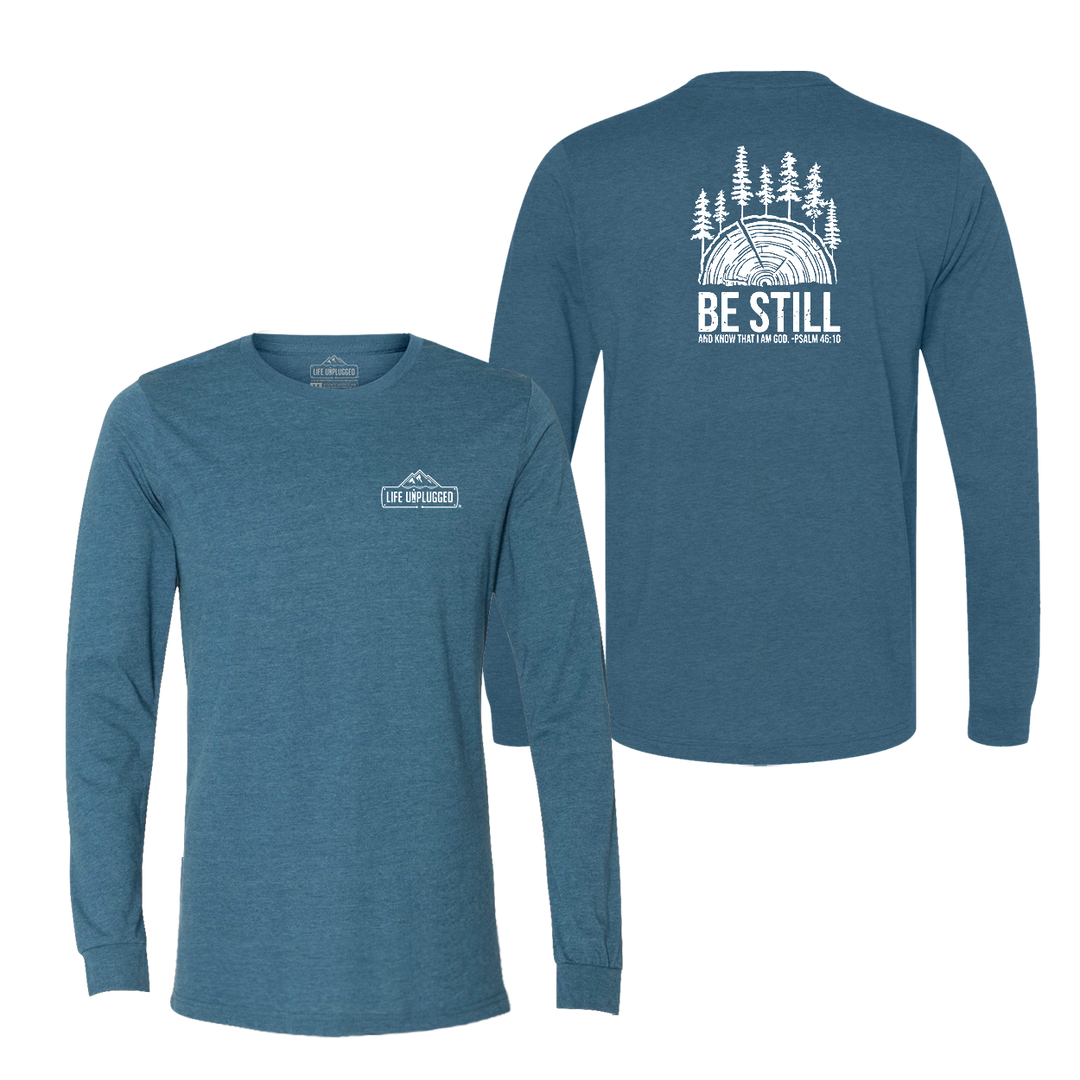 BE STILL IN THE WOODS Long Sleeve T-Shirt