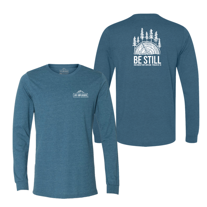 BE STILL IN THE WOODS Long Sleeve T-Shirt