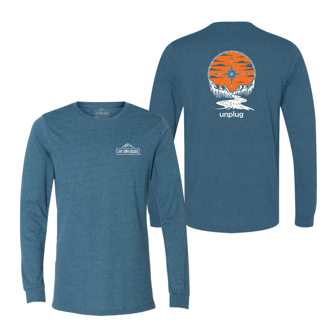 Compass Sunset Long Sleeve T-Shirt
