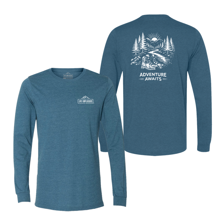 ADVENTURE AWAITS Long Sleeve T-Shirt