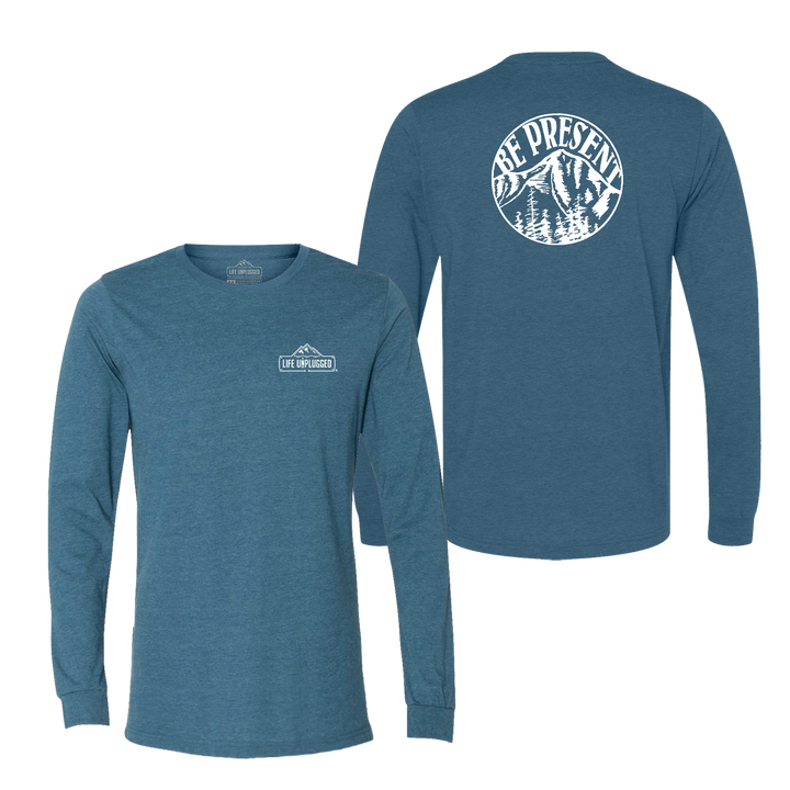 Be Present Mountain Long Sleeve T-Shirt