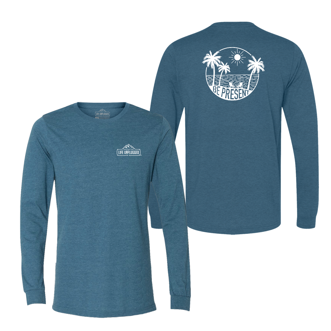 Be Present Beach Long Sleeve T-Shirt
