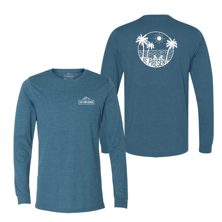 Be Present Beach Long Sleeve T-Shirt