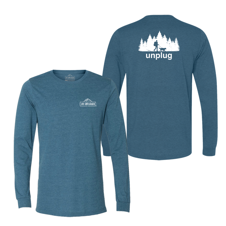 Dog Walks in the Woods Long Sleeve T-Shirt