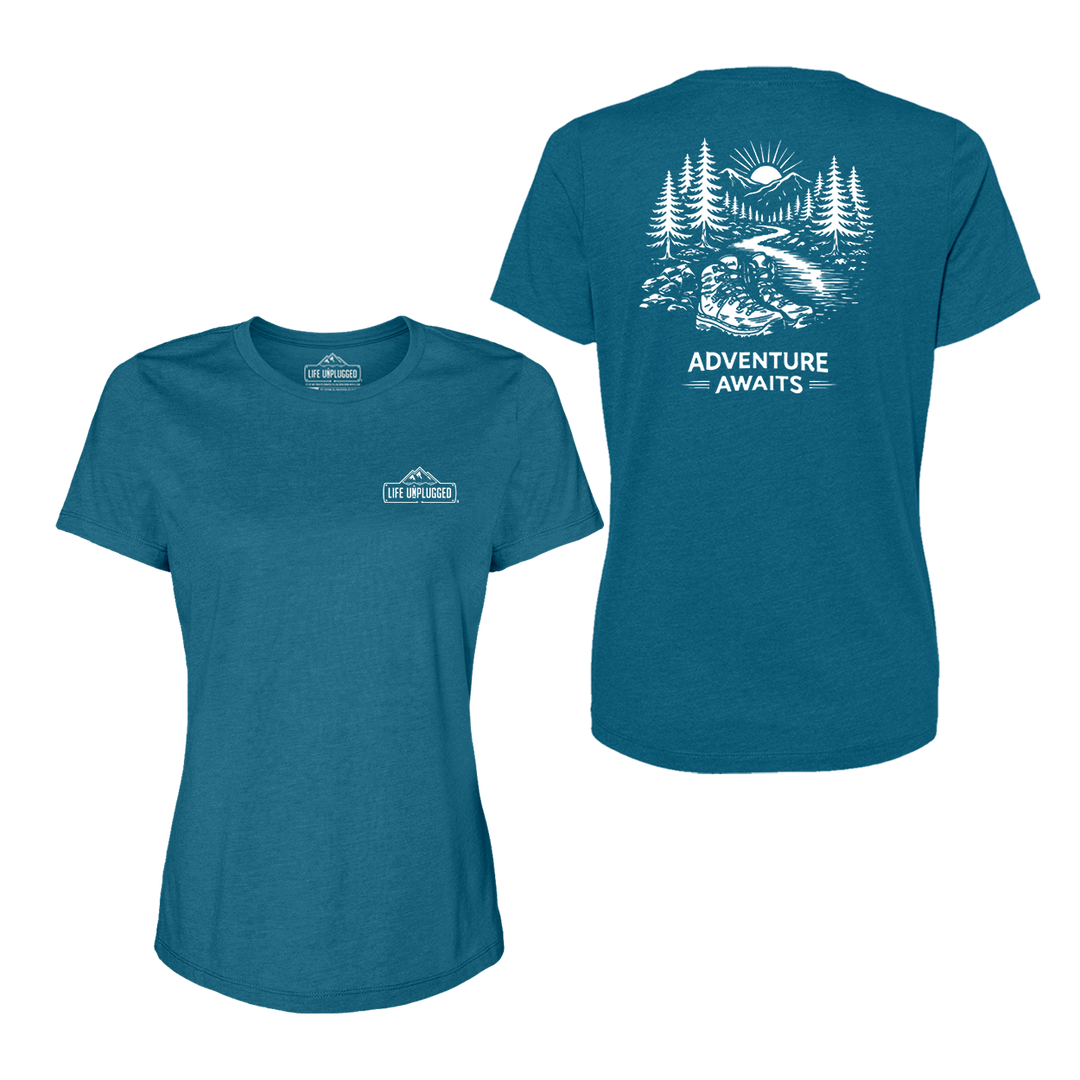 ADVENTURE AWAITS Women's T-Shirt