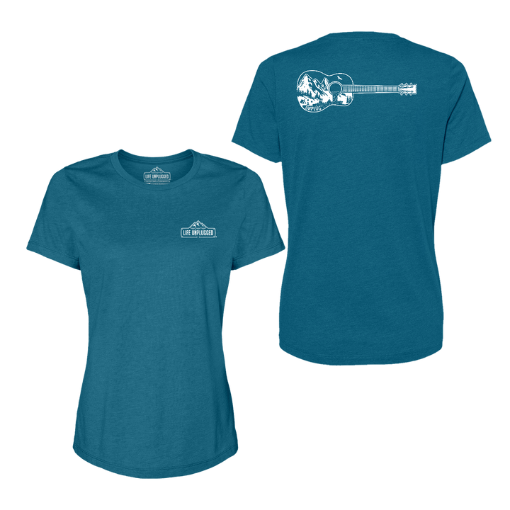 Guitar Mountain Scene Women's T-Shirt