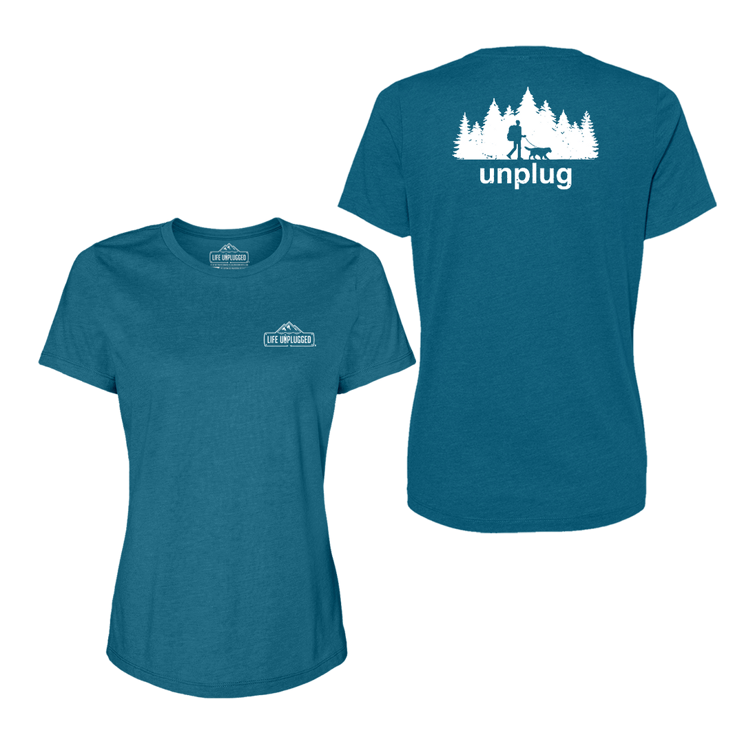 Dog Walks in the Woods Women's T-Shirt
